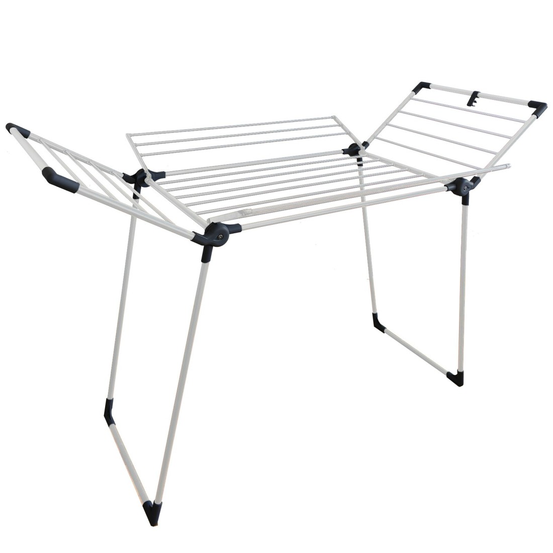 Winsor Cloth Drying Foldable Stand 21 Meters Strong and durable tubes with Rust Proof Powder Coating Clothes Dryer Drying Stand Laundry Heavy Duty Clothing Racks - WR80827 White