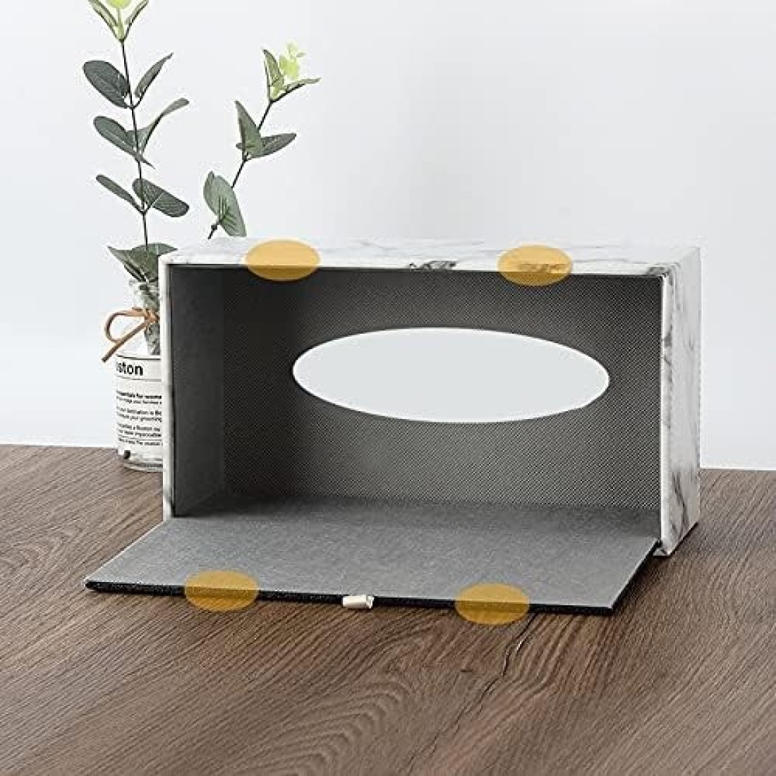 Tissue Box Cover Holder – Stylish Napkin Holder Organizer for Living Room, Office, Bedroom, and Bathroom – Elegant Design for Desk, Countertop, and Vanity
