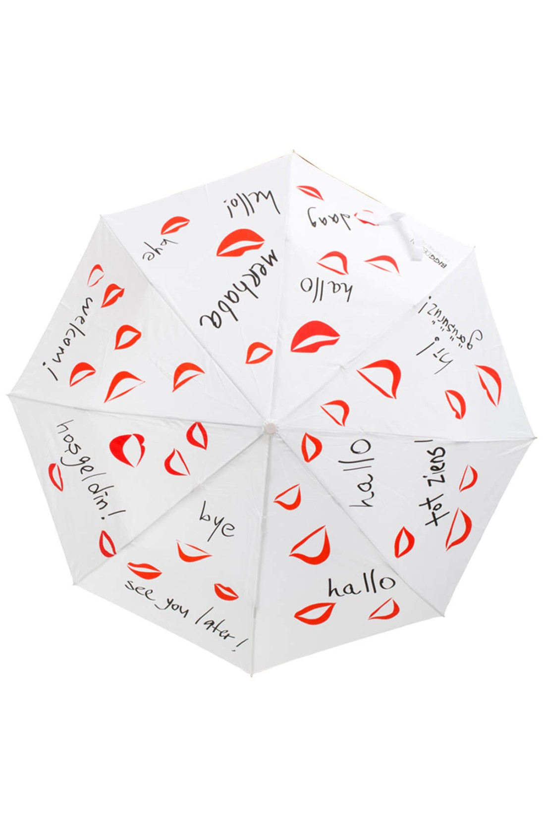BiggDesign White Mini Umbrella From Any Language