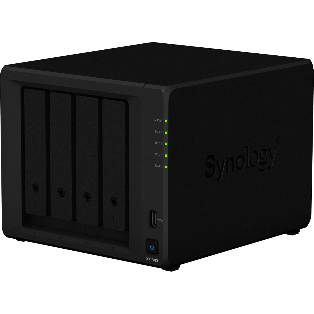 Synology 4 Bay NAS DiskStation DS420+ (Diskless), 4-Bay; 2GB DDR4