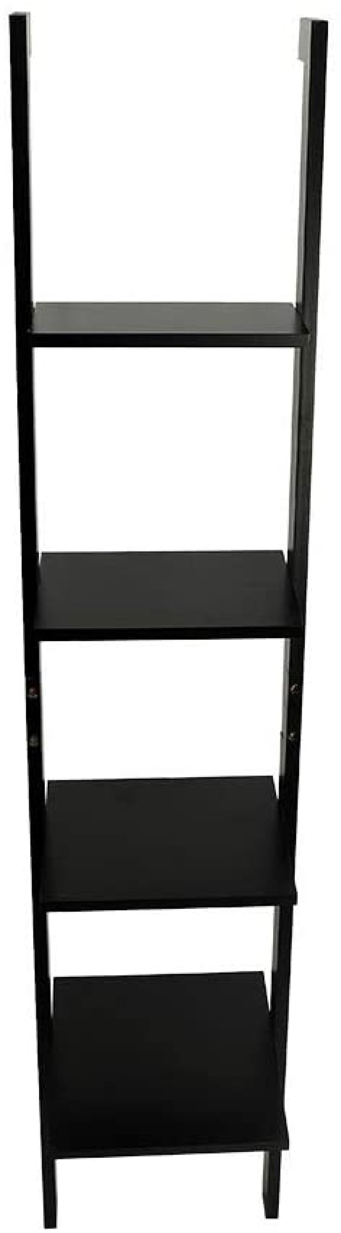 Yatai 4-Tier Black Ladder Bathroom Shelving Unit