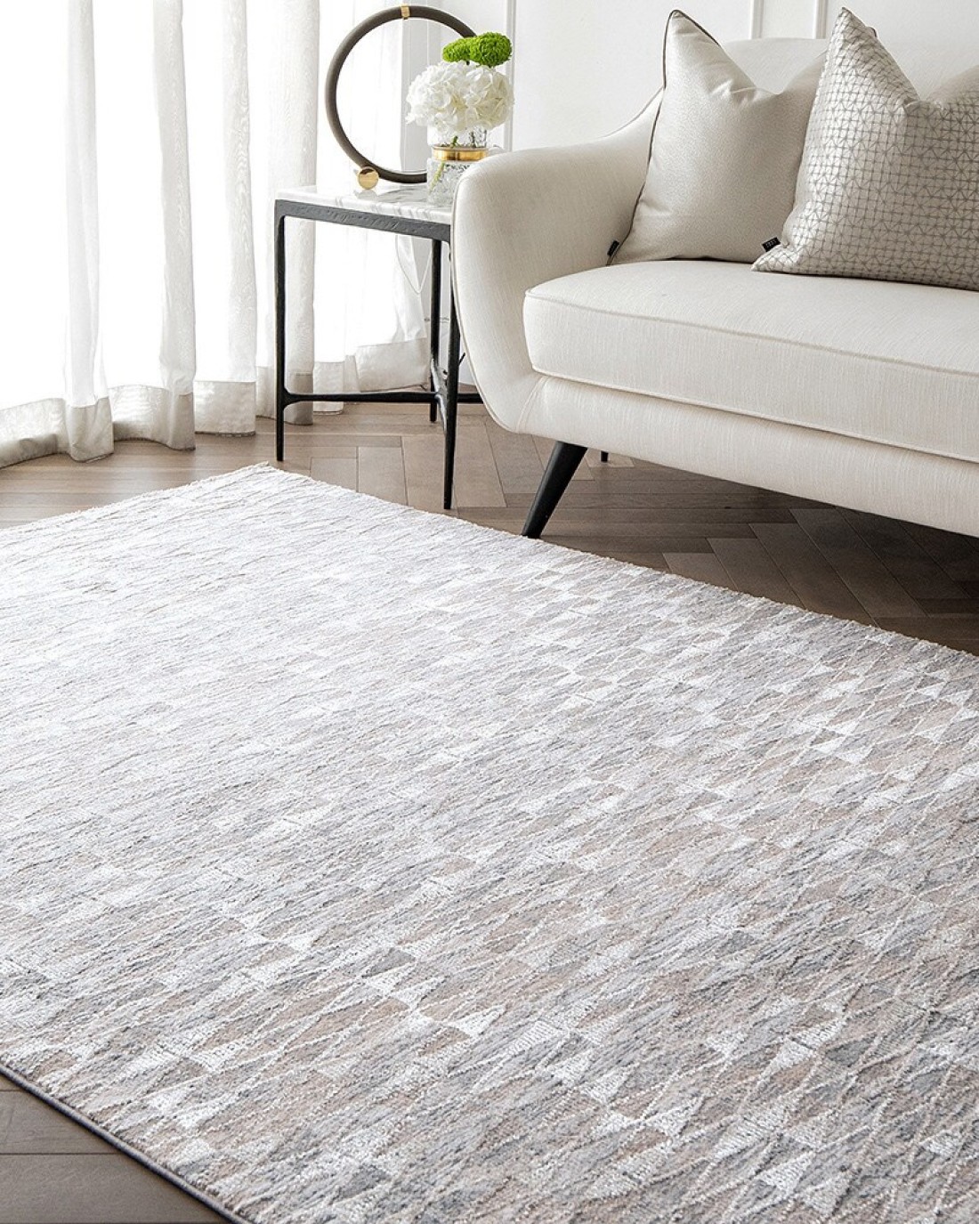 Savanna Sky 150 x 100 cm Carpet Knot Home Designer Rug for Bedroom Living Dining Room Office Soft Non-slip Area Textile Decor