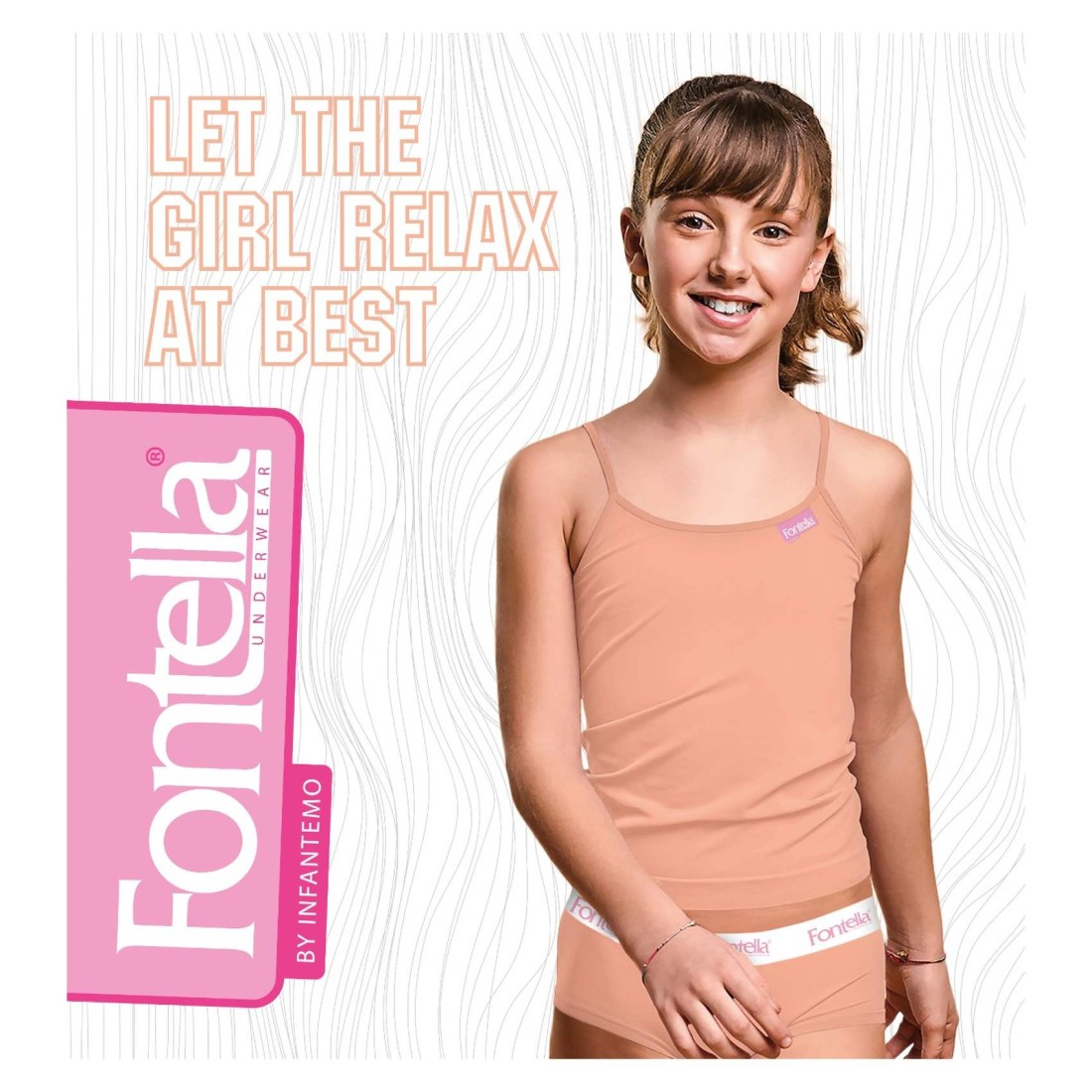 Fontella Cotton Underwear Set for Girl 901409 Orange 9 Years