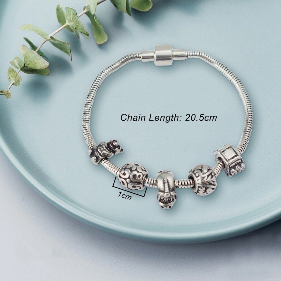 Aiwanto 1Pc Women Silver Bracelet Fashion Bracelet