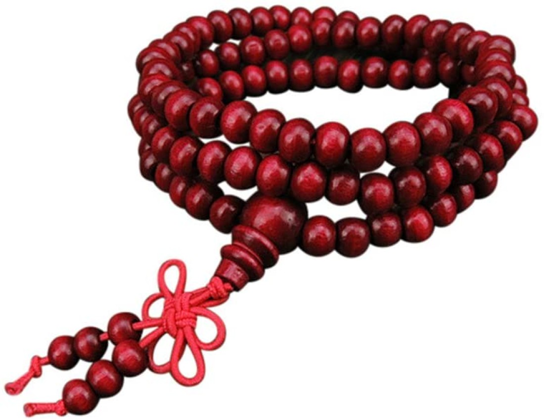 Aiwanto 6mm Natural Sandalwood Wooden Prayer Beads Bead Bracelet Jewelry