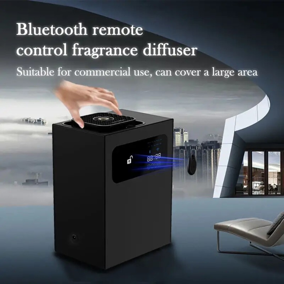 Diffuser System 600m³ Smart Lock Metal Aroma Diffuser - Electric Fragrance Oil Diffuser for Cinema, Offices, Hotels, and Large Spaces - Ultra Quiet, Stylish,