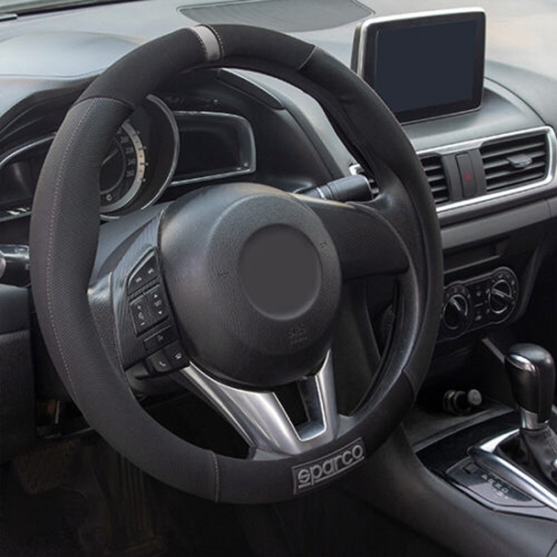Sparco Steering Wheel Cover 38*8.2CM Grey