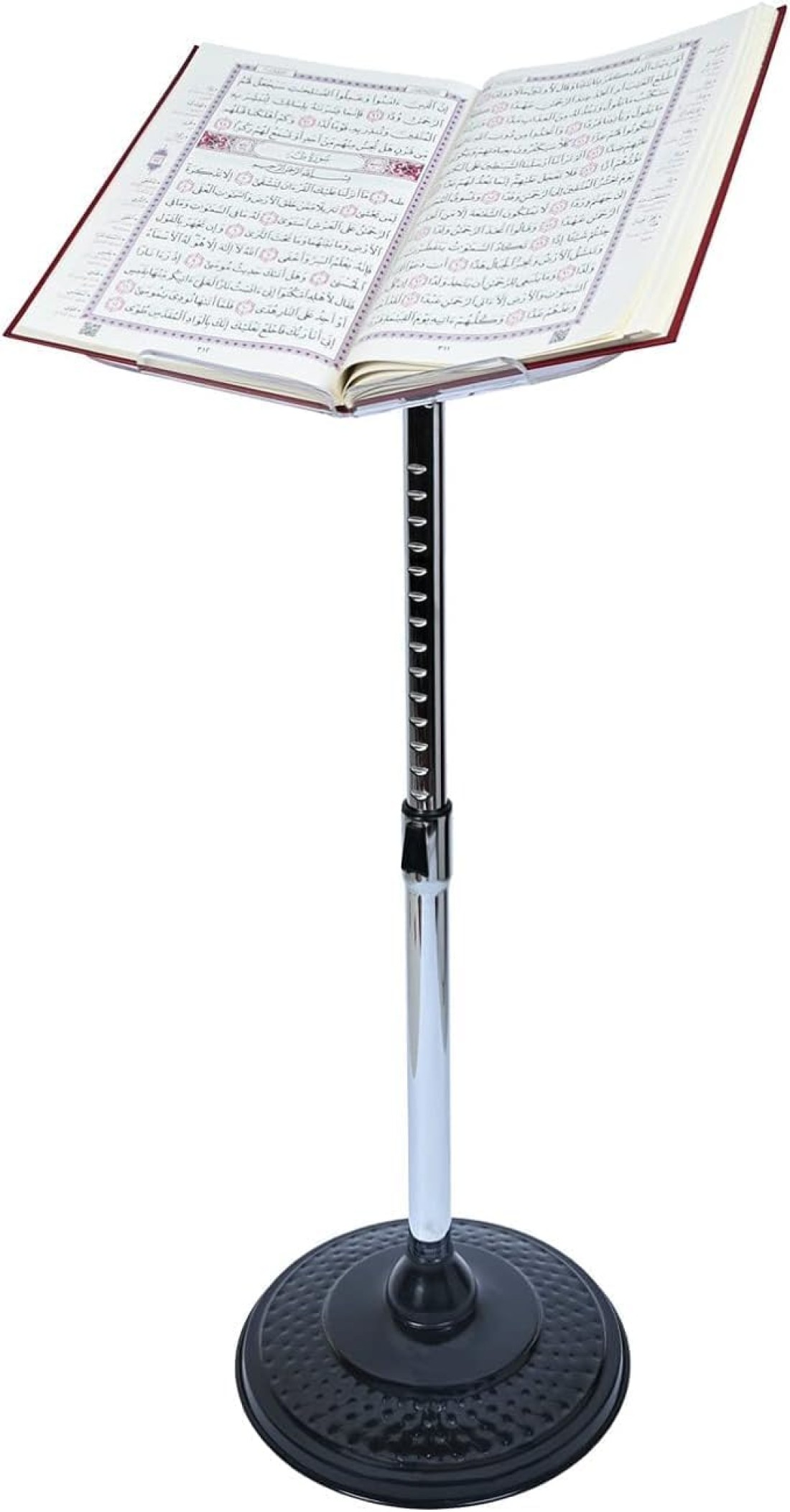 Adjustable Acrylic Quran Stand Holder - Silver