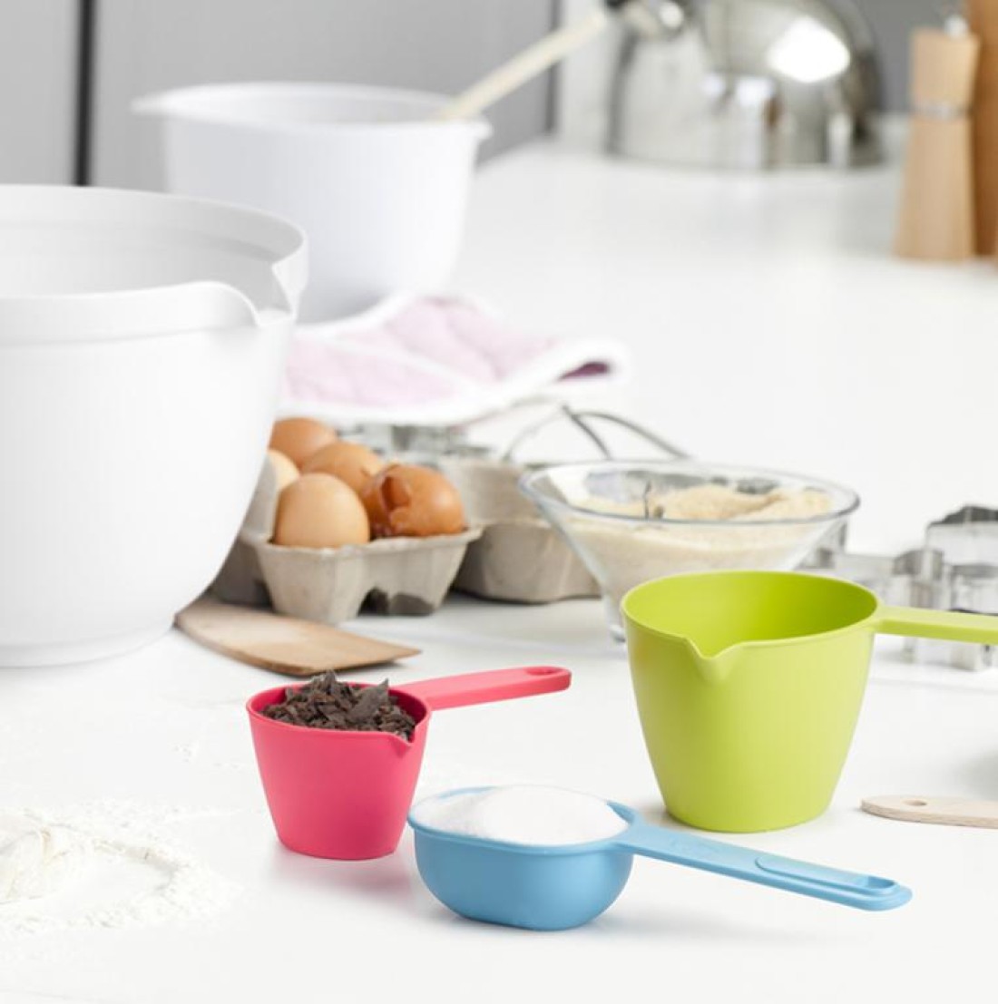 PLASTICFORTE Set of 4 Measuring Ladles