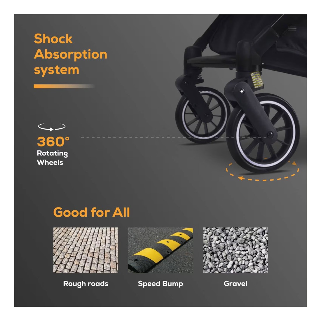 Nurtur Baby Stroller T208-NR3 Beige