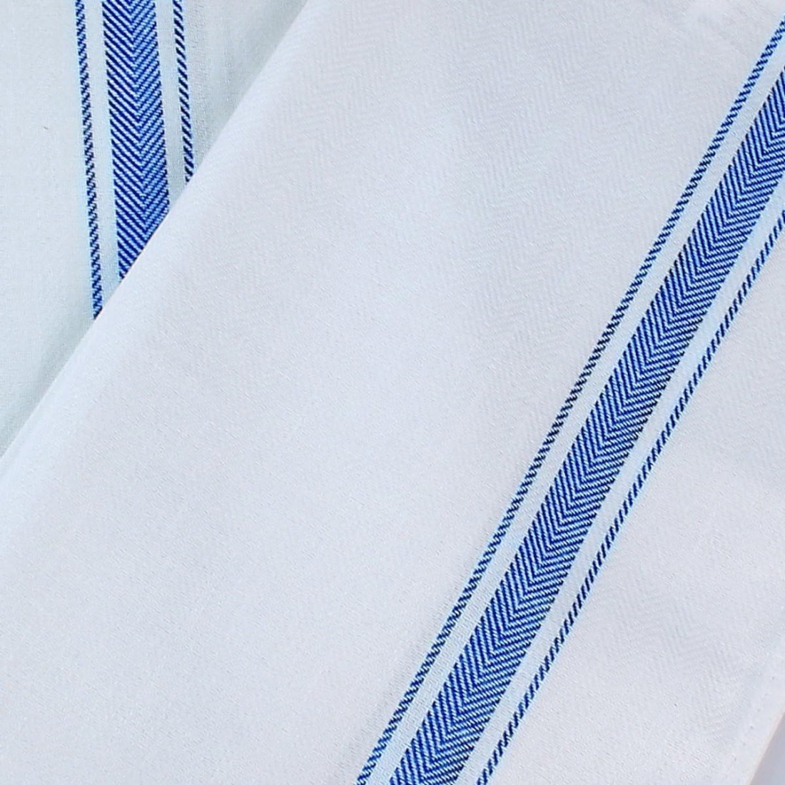 ماهمير® مناشف اطباق 16 × 27 انش (40 × 70 سم) 100% من القطن المغزول حلقيا، مناشف مطبخ كتان فائقة الامتصاص، شريط تنظيف ناعم قابل لاعادة الاستخدام ومجموعة مناشف الشاي (6 قطع، ازرق)
