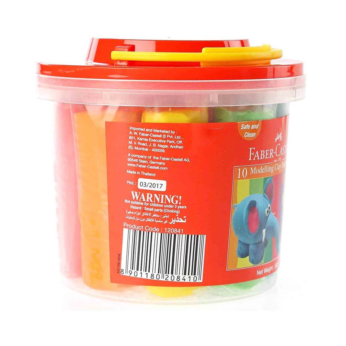 Faber-Castell Modelling Clay Bucket Multicolour 3 Years and above 500g