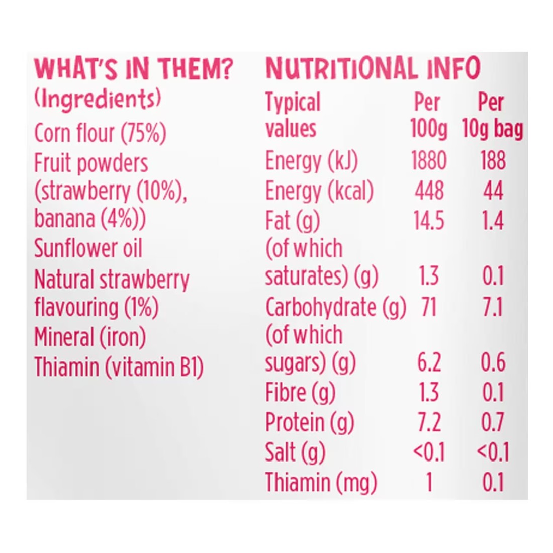 Kiddylicious Gluten-Free Strawberry Fruity Puffs 40g