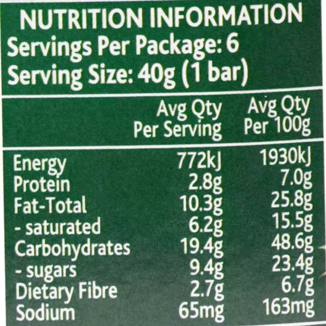 Mother Earth Anzac Baked Oaty Slices 240g