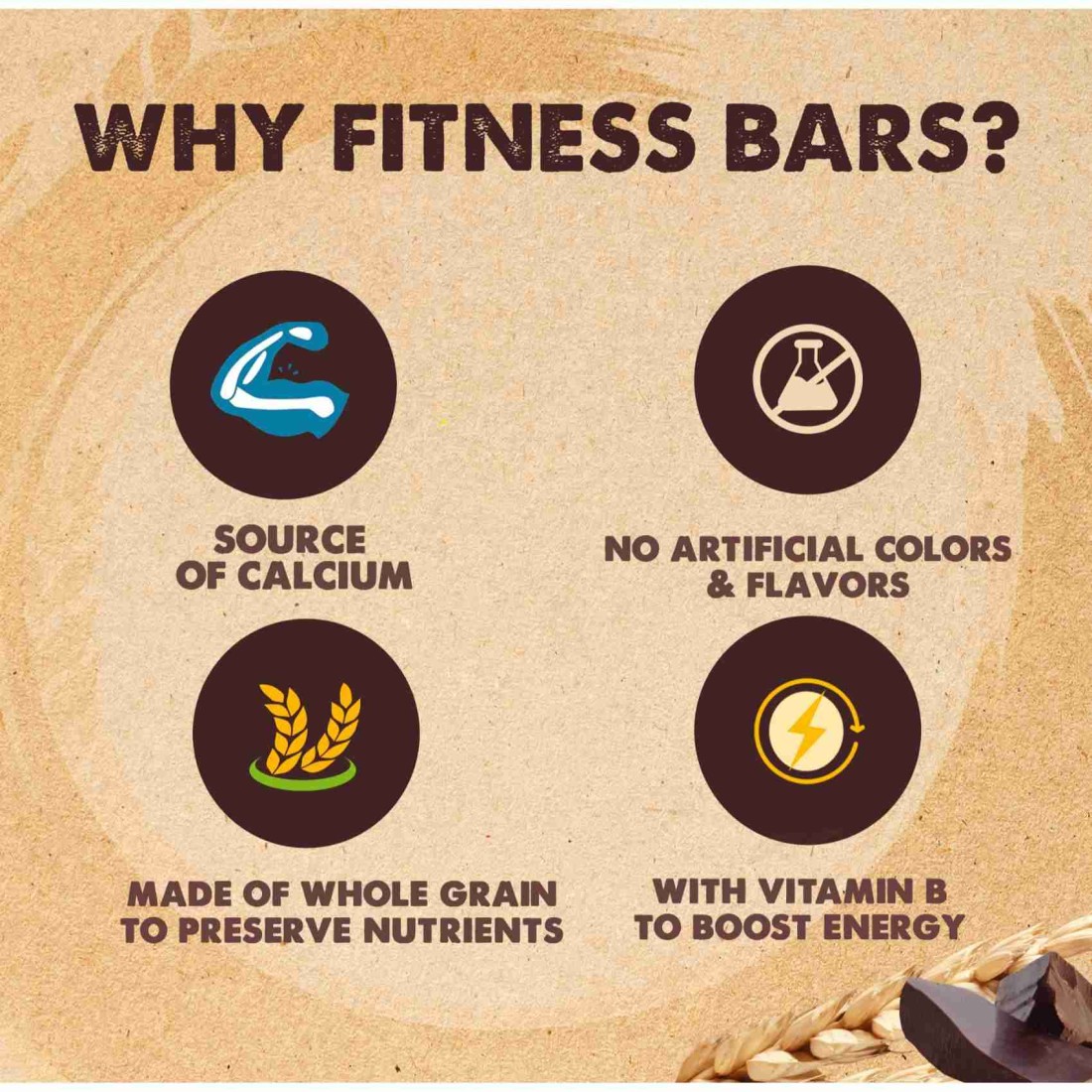 Nestle Fitness Chocolate Breakfast Cereal Bar, 23.5g Pack of 6