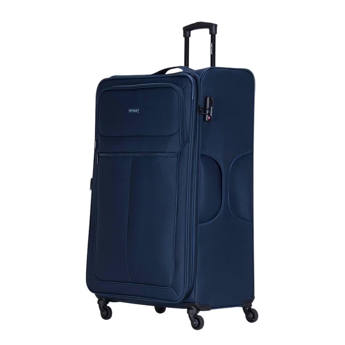 VIPTOUR VIPTOUR Set of 4 Light Weight Polyester Jacqard Trolley Luggage With Number Lock 20/24/28/32 Inches