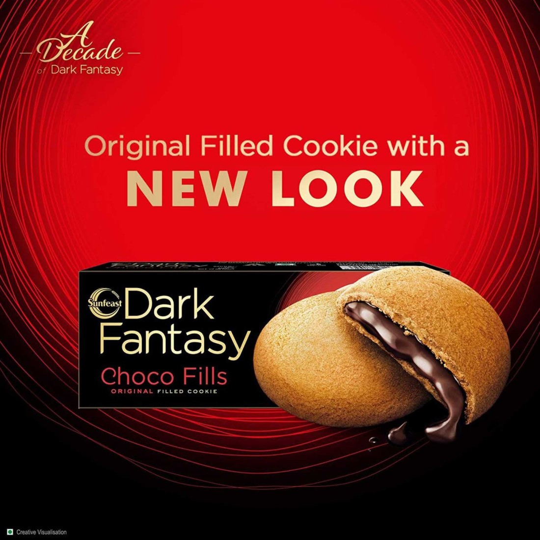 Sunfeast Dark Fantasy Choco Filled Cookies 75g