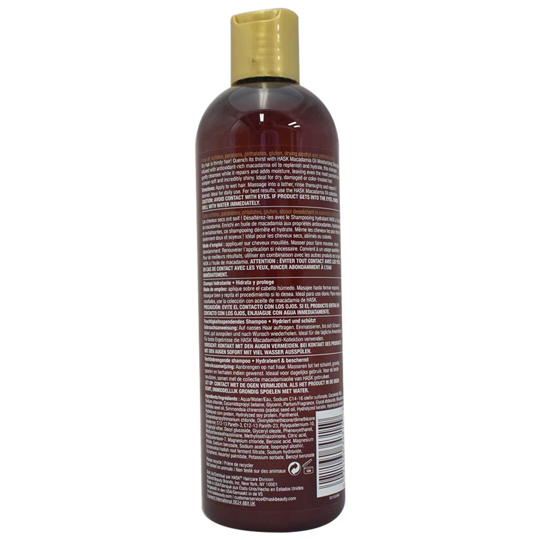 Hask Macadamia Oil Moisturizing Shampoo Red 355ml