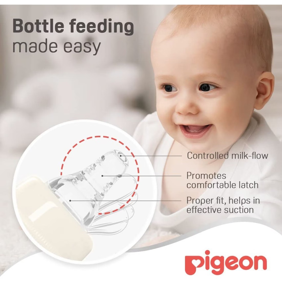 Pigeon Feeding Bottle K-4 00282 Clear 120ml