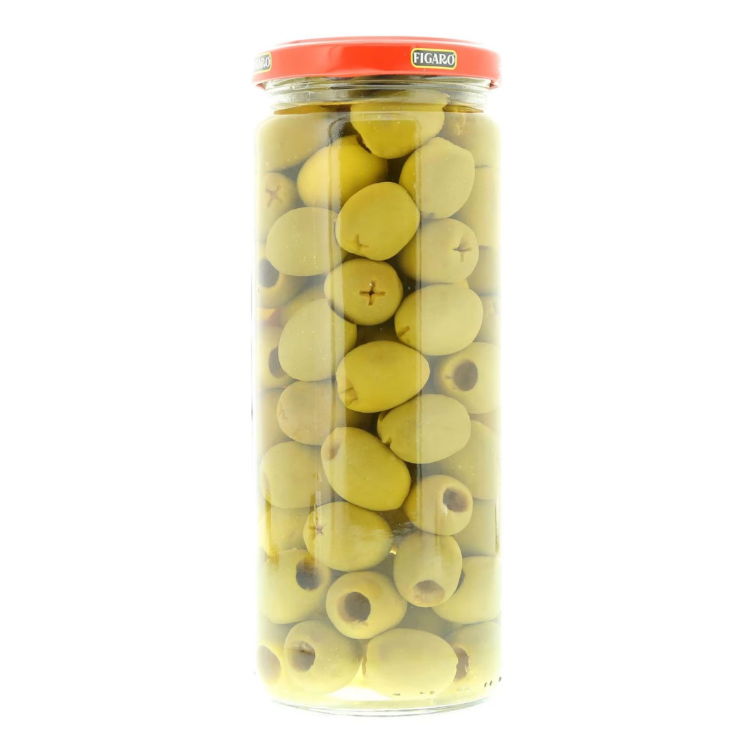 Figaro Pitted Green Olives, 450g
