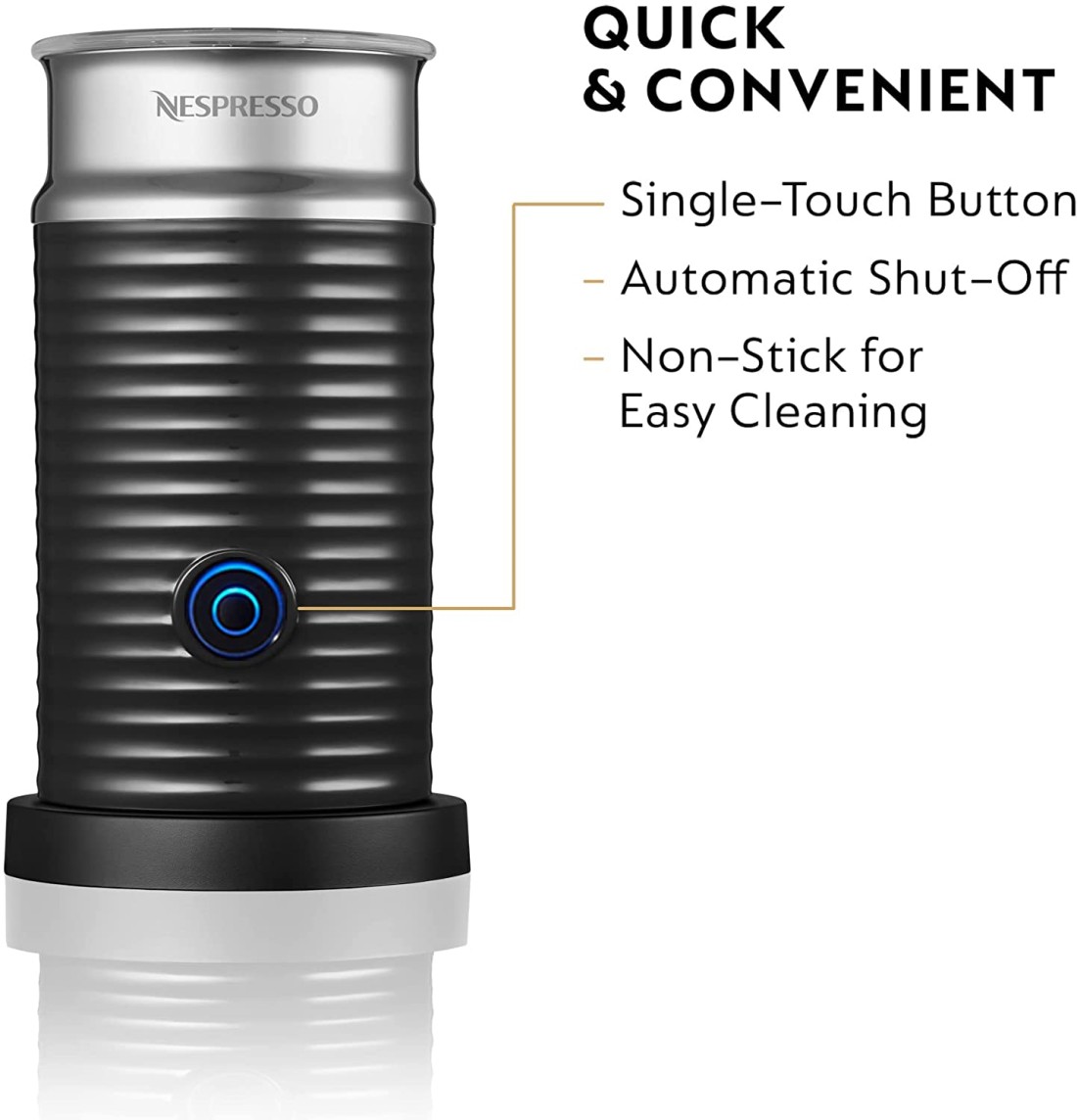Nestle Nespresso Aeroccino3 Milk Frother