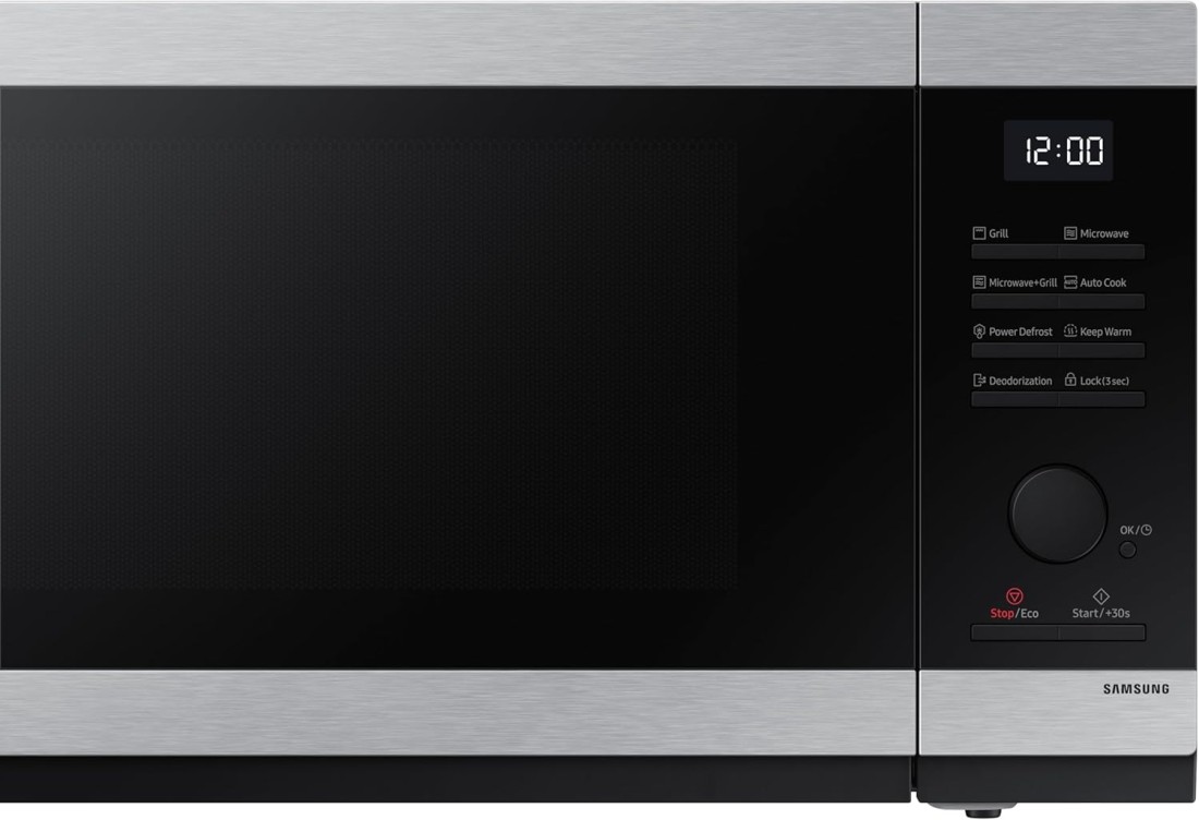 Samsung Microwave 40L Dial Grill MWO With Seamless &amp; Recessed Handle Design and Sheath Heater, MG40DG5524ATSG