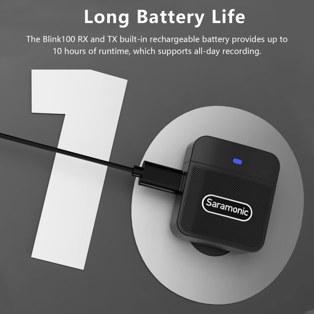 Saramonic Blink100 B4 Wireless Lavalier Microphones For iPhone iPad 2.4Ghz Plug &amp; Play Lapel Clip-On Mic With Noise