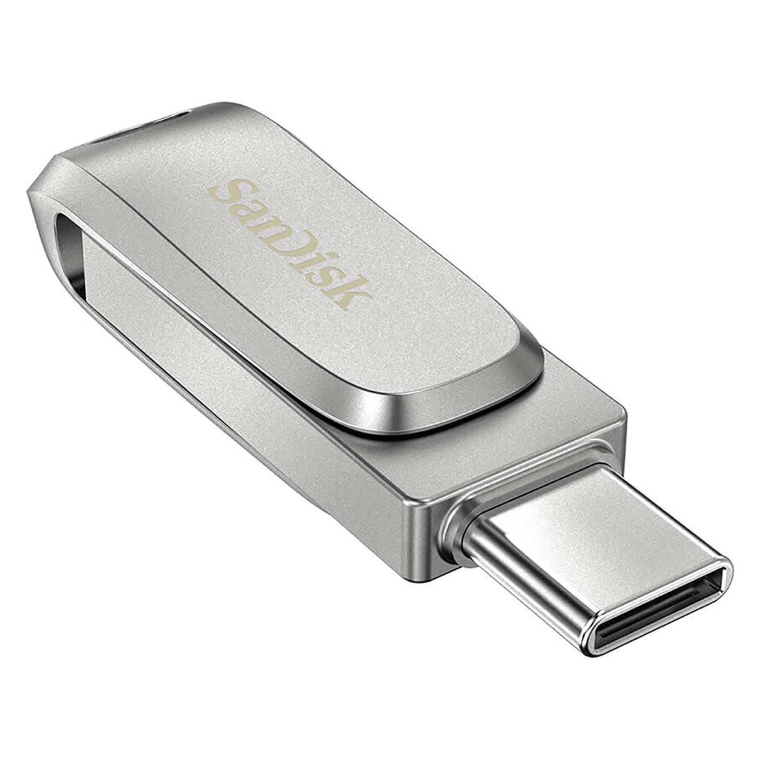 سانديسك فلاش ألترا لوكس مزدوجة بواجهة USB نوع -C بسعة 1 تيرابايت - فضي