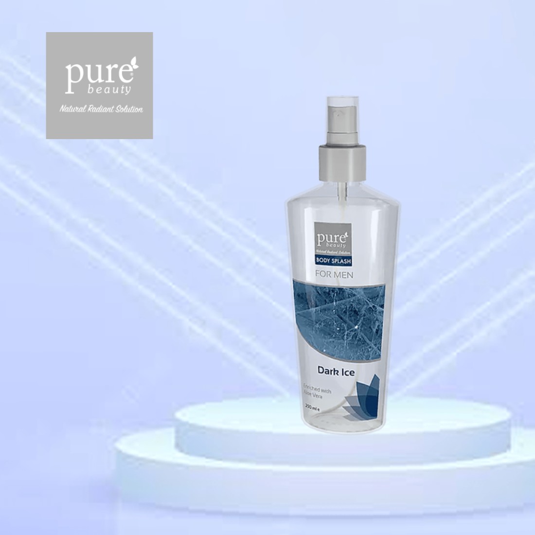 Pure Beauty Men Body Splash Dark Ice - 250ml