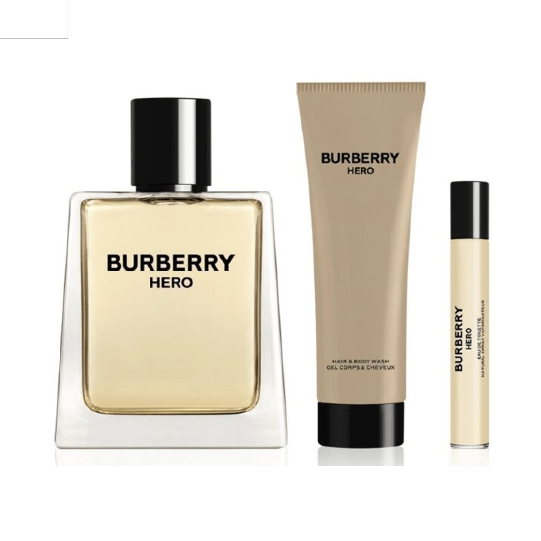 Burberry Hero Gift Set For Men - Eau De Toilette - 3 Pieces
