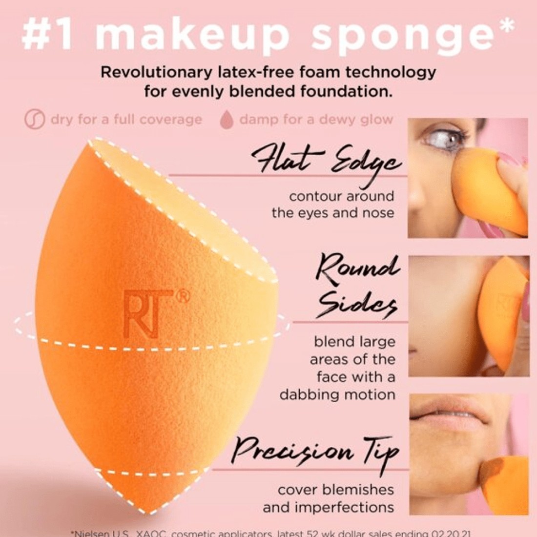 Real Techniques Miracle Complexion Sponge - 2 Pieces