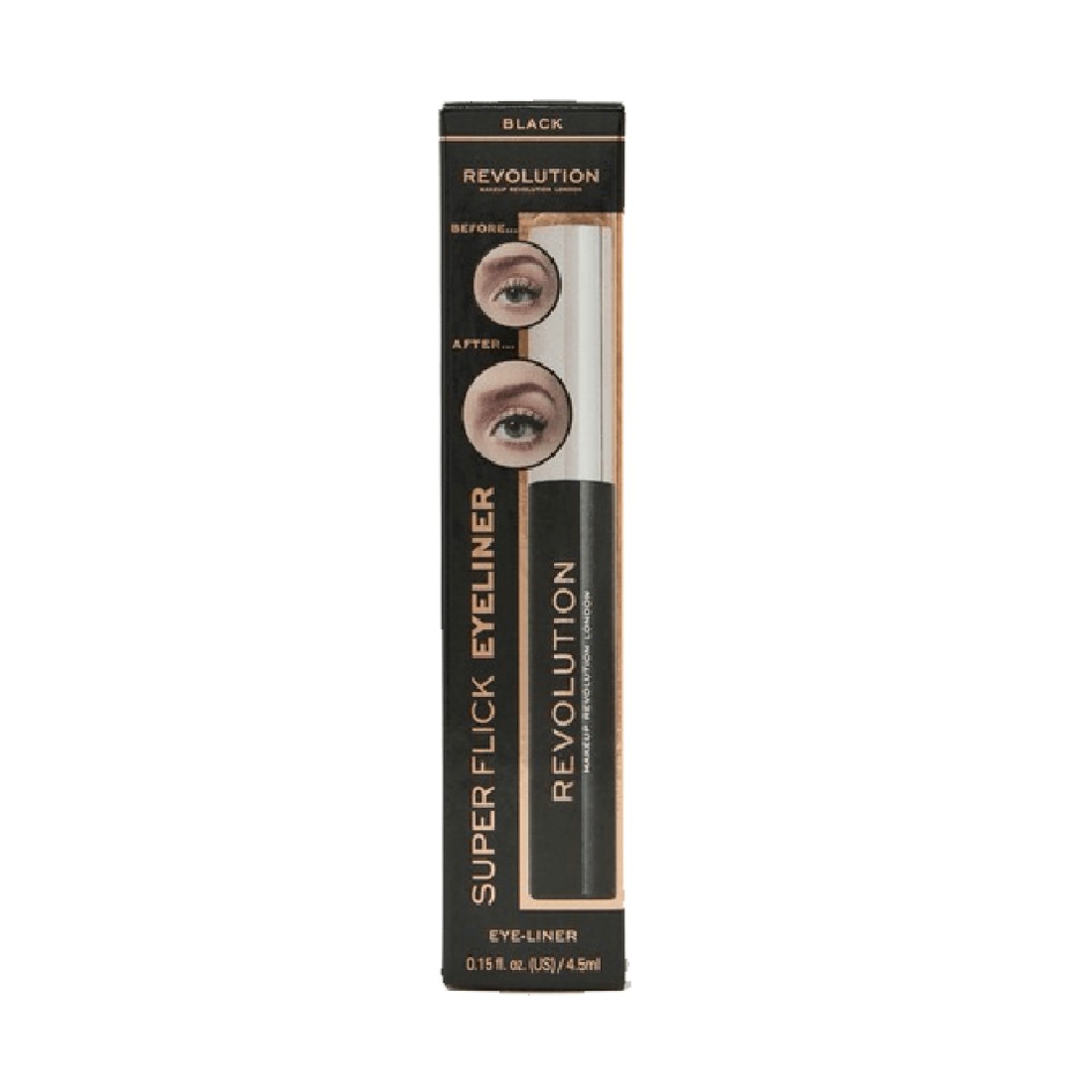 Revolution Super Flick Eyeliner - Black