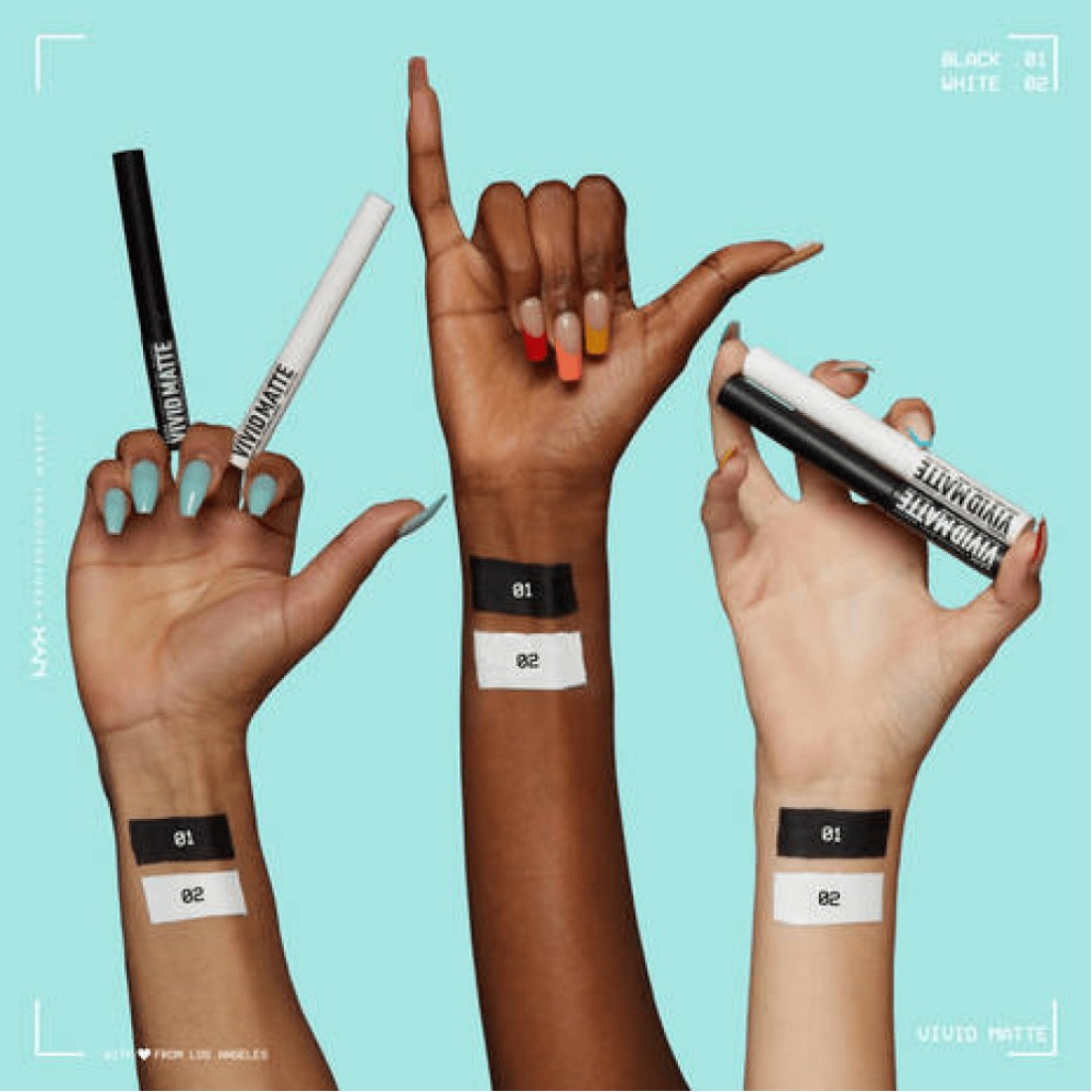 NYX Vivid Matte Liquid Eyeliner - Black 01