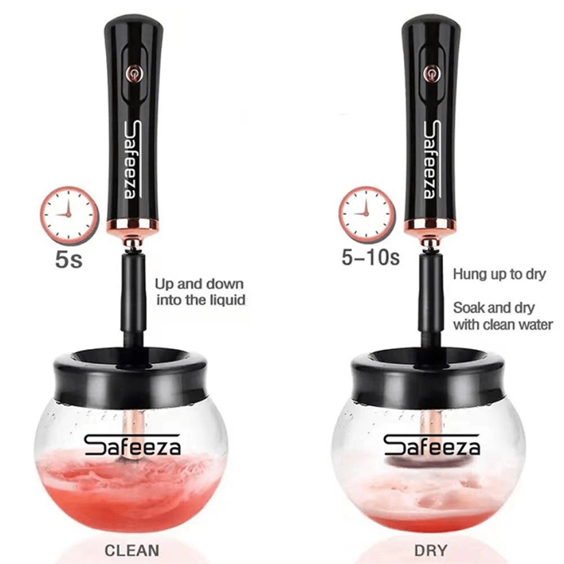 Safeeza Makeup Brush Cleaner Device - SF-101