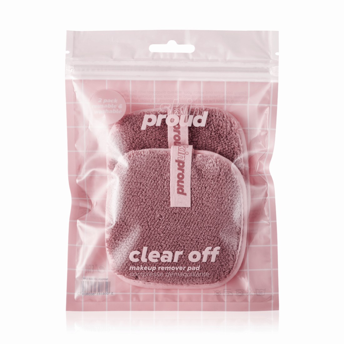 Skin Proud Clear Off Microfibre Makeup Remover Pad - 2 Pad