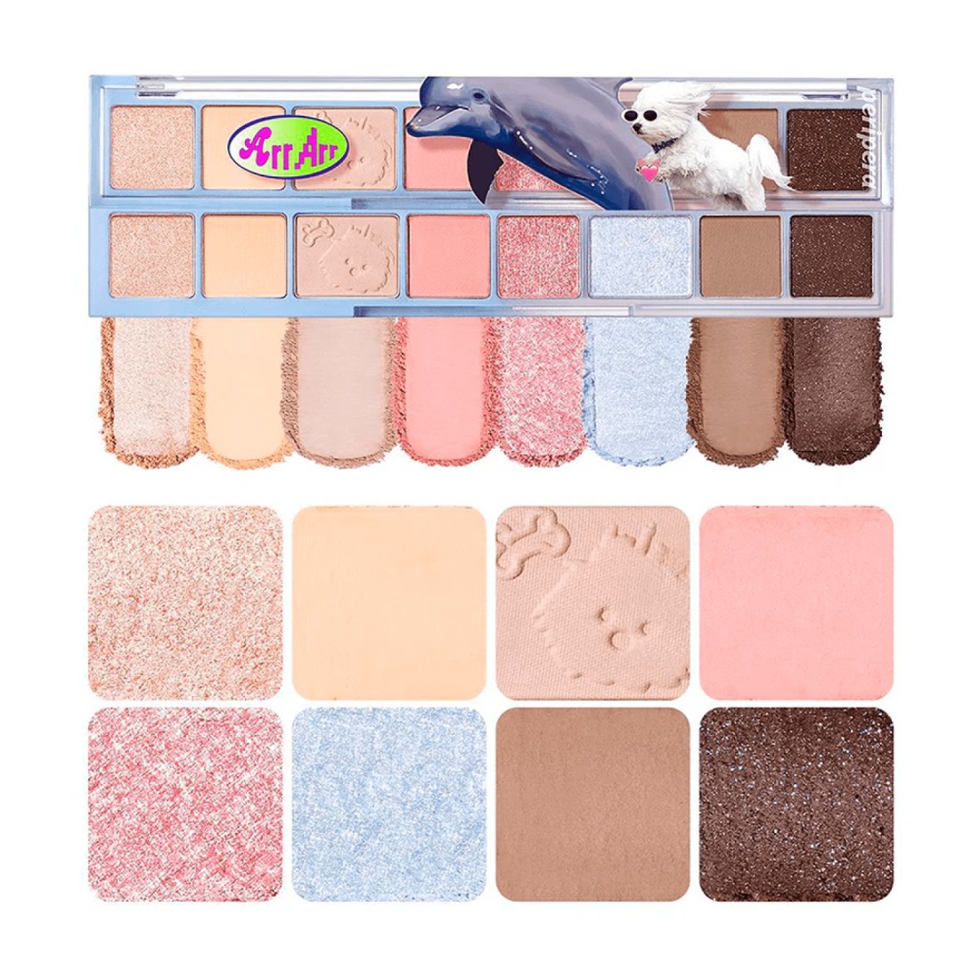 Peripera All Take Mood Eyeshadow Palette - 16 Bravo Pink Puppy