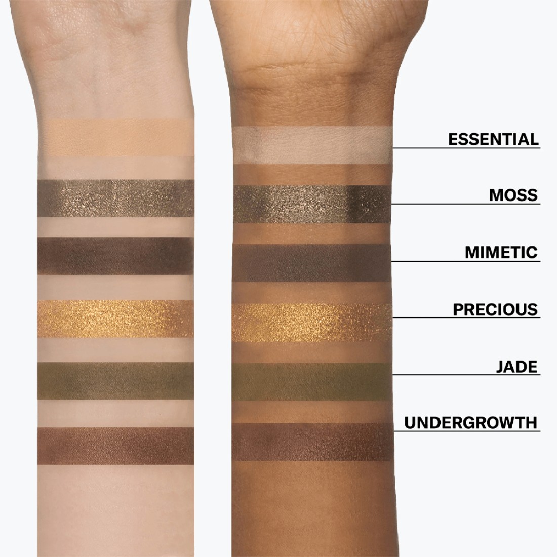 Mesauda Bare Harmony 3.0 Eyeshadow Palette - 205 Hidden Green