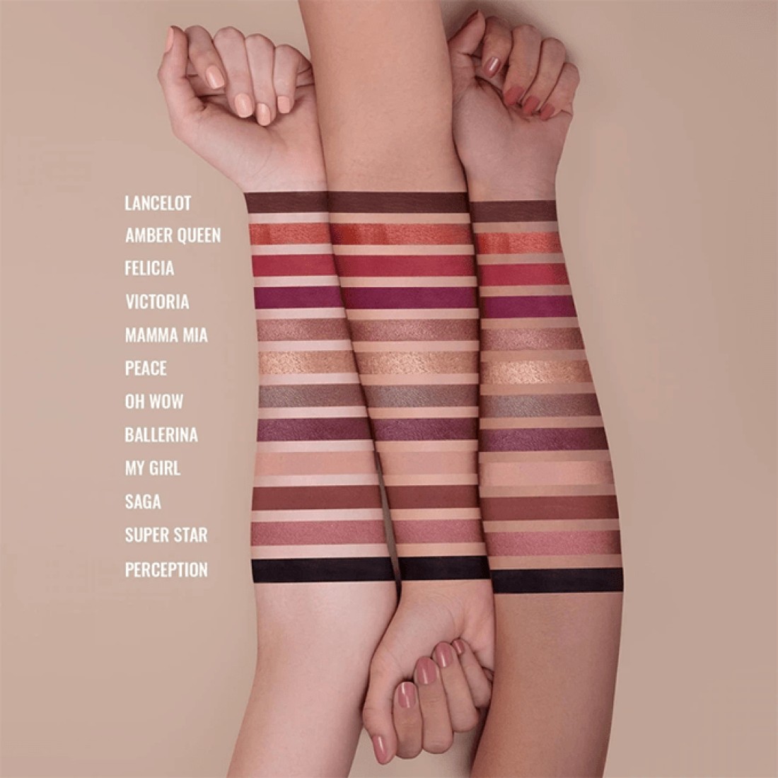 Mesauda Gold N'Roses Palette - 12 Color