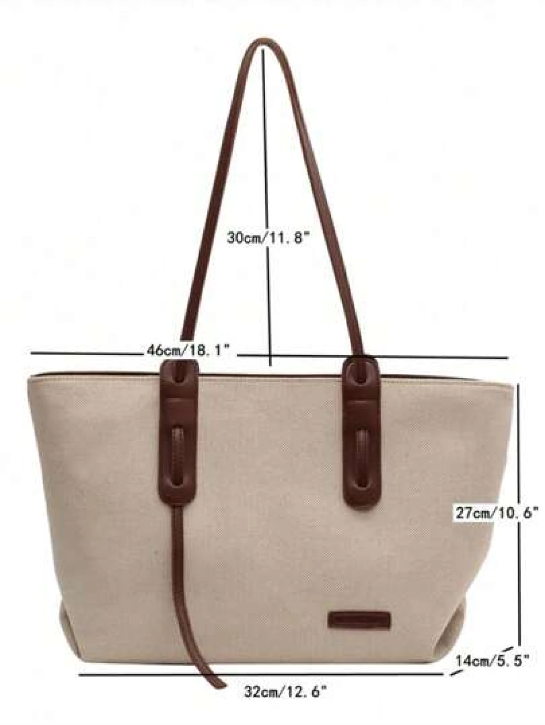 Large Capacity Foldable Shoulder Strap Tote Bag Suitable For Women Shopping Work Commute Outing Business Events Gift For Mom New In Fall Winter Larrge Capacity Shoulder Tote Bag