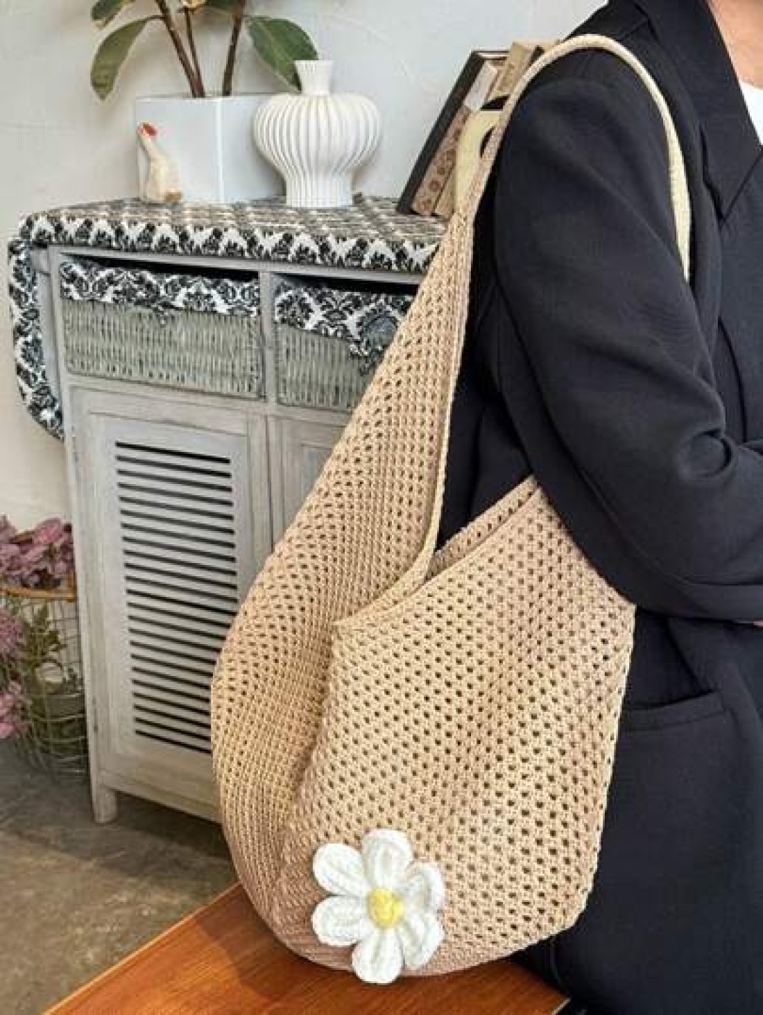 New Beach Vacation Straw Shoulder Bag For Women Large Capacity Woven Underarm Tote Bag Summer Perfectly Matching With Vacation Outfits Women
