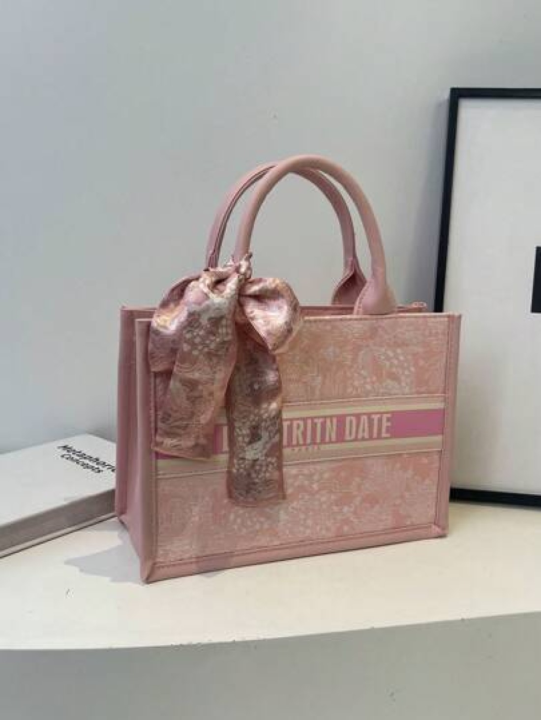 Casual Style Letter Print Large Capacity Top Handle Tote Handbag Nursing Bag Weekend Bag Everyday Bag Etc Perfect For Daily Use Suitable For Traveling Work Or Shopping University College Classroom Com