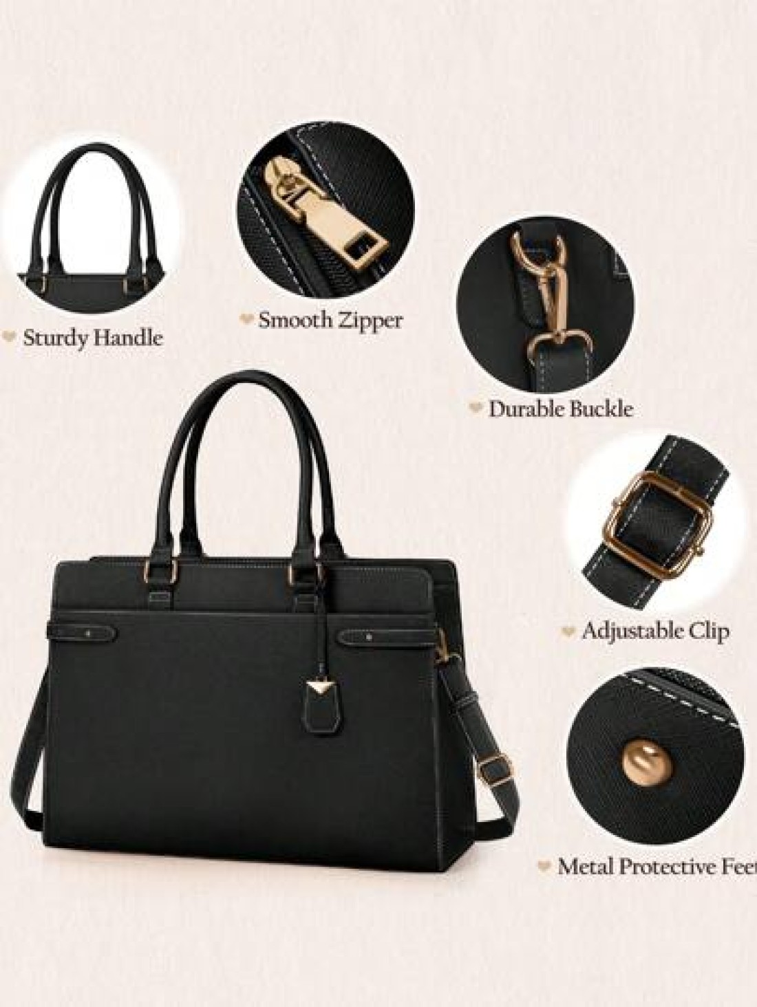 NEWHEY Women s Large Capacity Tote Bag For Autumn Winter Business Casual Woman Bag Pefect For Office Business And Work Tote Bags For Ladies Work Bag Women Ideal For Everyday Elegance Special Occasions