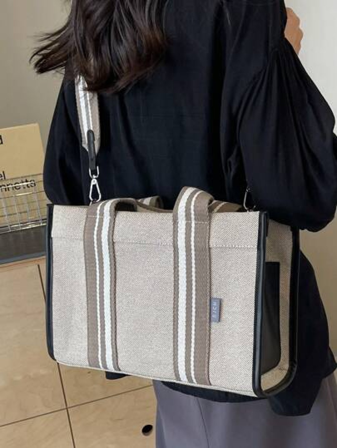 Simple Large Capacity Tote Bag Handbag Shoulder Bag Crossbody Bag School Bag Large Capacity Portable For Teen Girls Women College Students White Collar Workers Perfect For Work Back To School Middle S