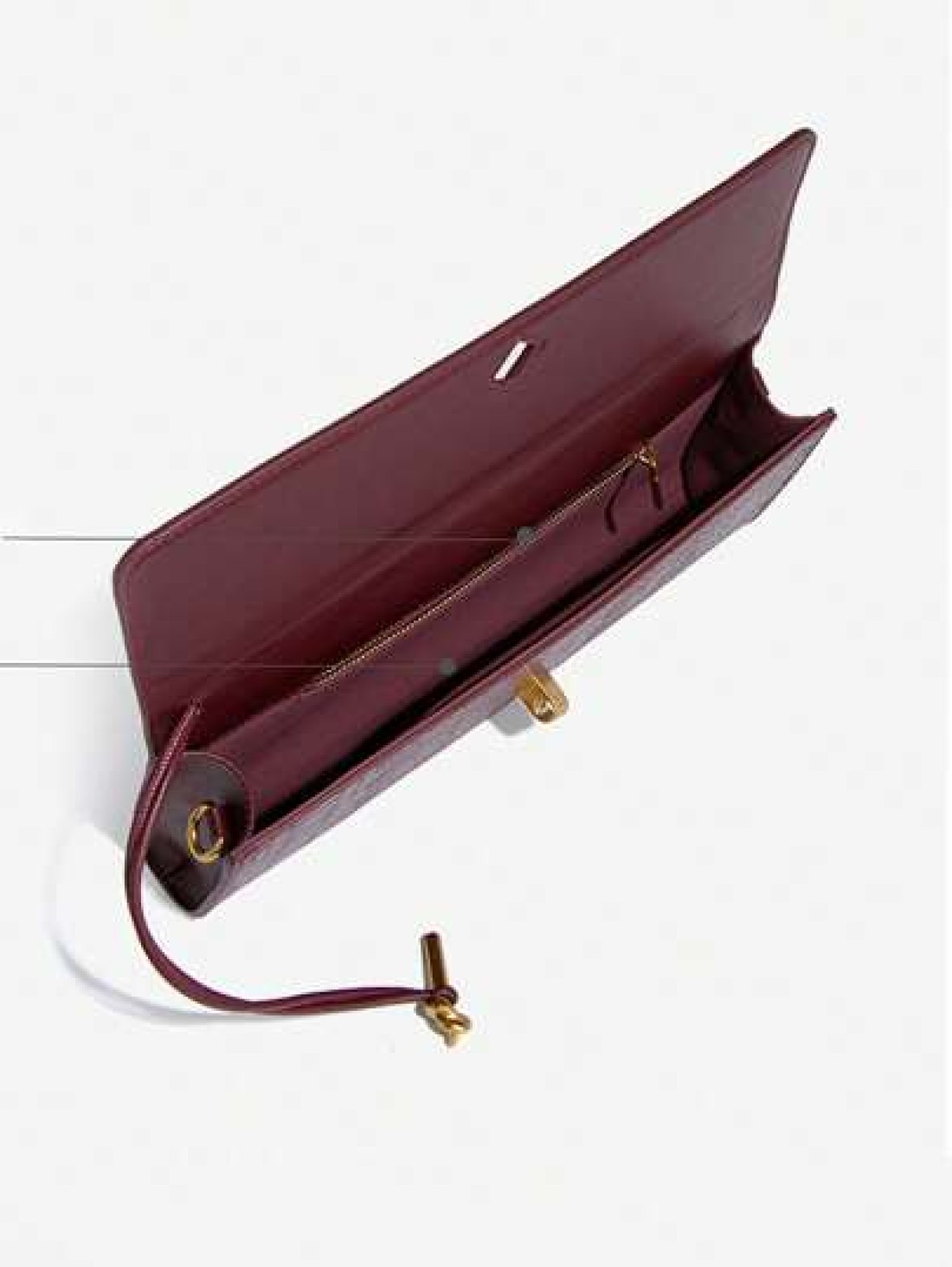 Burgundy Bag Cherry Red Envelope Wine Red Envelope Upscale New Handbag European And American Fashion Crocodile Flip Hand Organ Bag Dinner Bag Shoulder Bag Messenger Bag