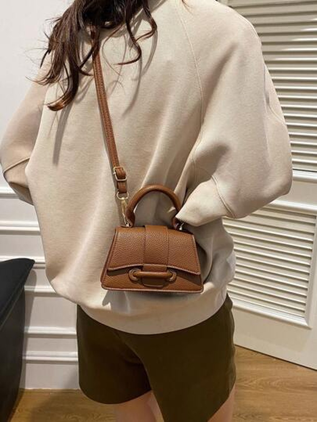 Fashion Small Square Bag Minimalist Chic Mini Handbag Versatile Fashion Shoulder Crossbody Bag Floral Pattern For Women