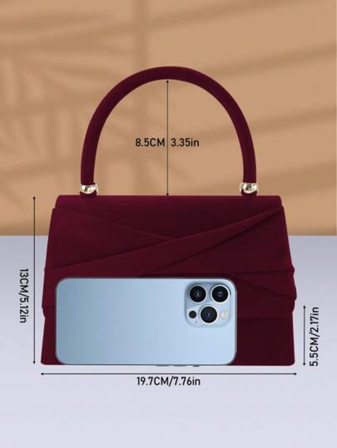 Luxury Glamorous Elegant Exquisite 1pc Elegant Fashionable Bow Knot Velvet Evening Clutch Bag Party Wedding Handbag For Women For Girls Women College Students Rookies White Collar Workers For Party Pr