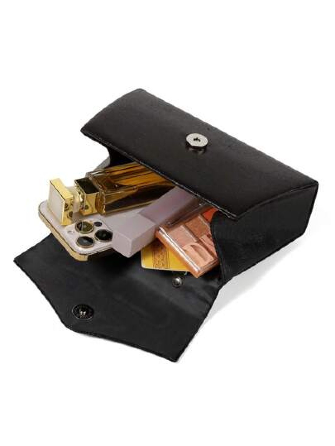 1pc Sparkling Evening Clutch Bag Meticulously Designed With Rhinestones On The Handle For Comfortable Grip Holds Essentials Like Phone Lipstick Powder Compact And Car Keys Suitable For Formal Occasion