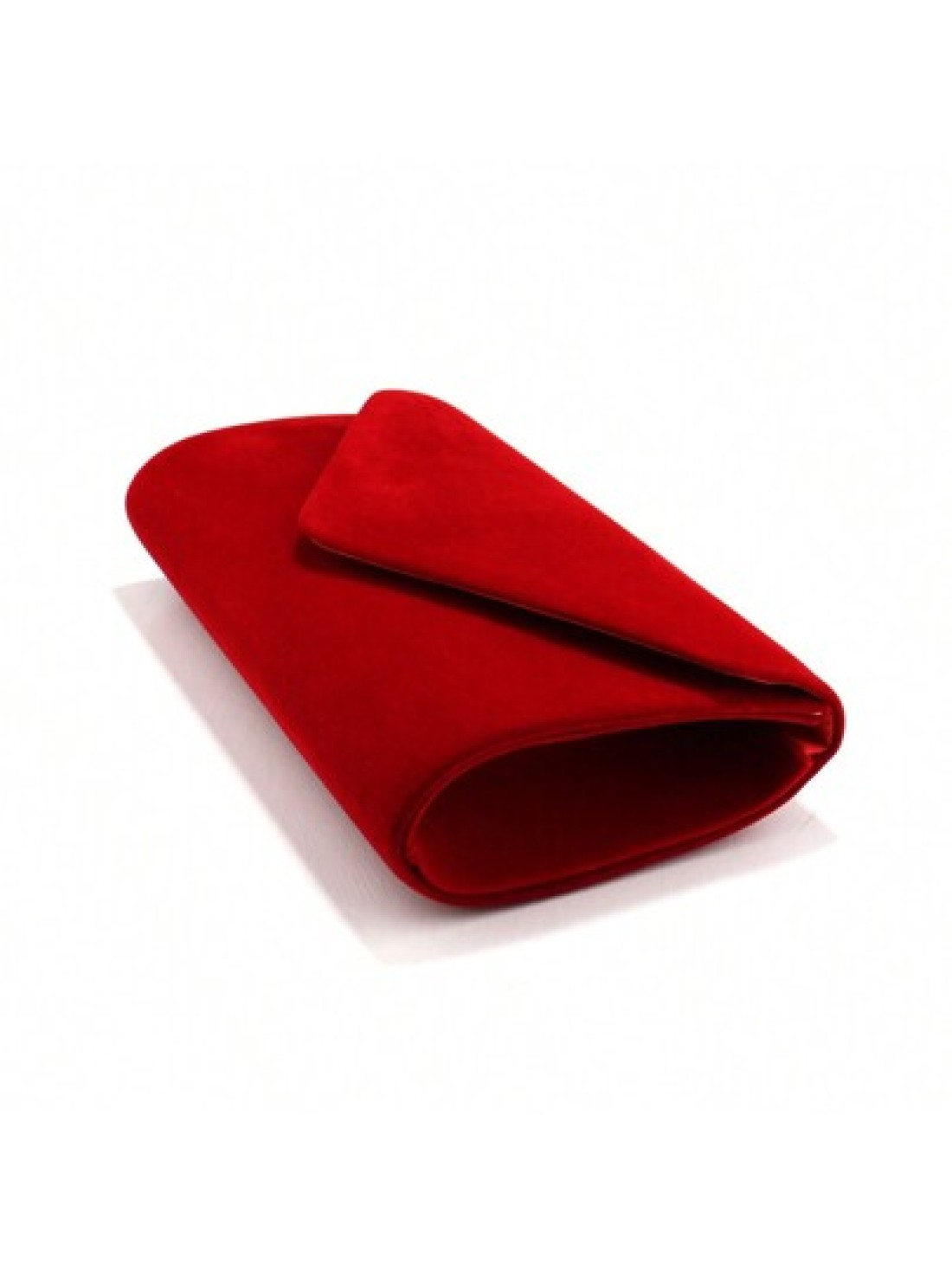Red Color Women Evening Bags Cover Envelope Design Pary Wedding Girl Handbags With Chan Shoulder Clutch Velvet Fashion Purse