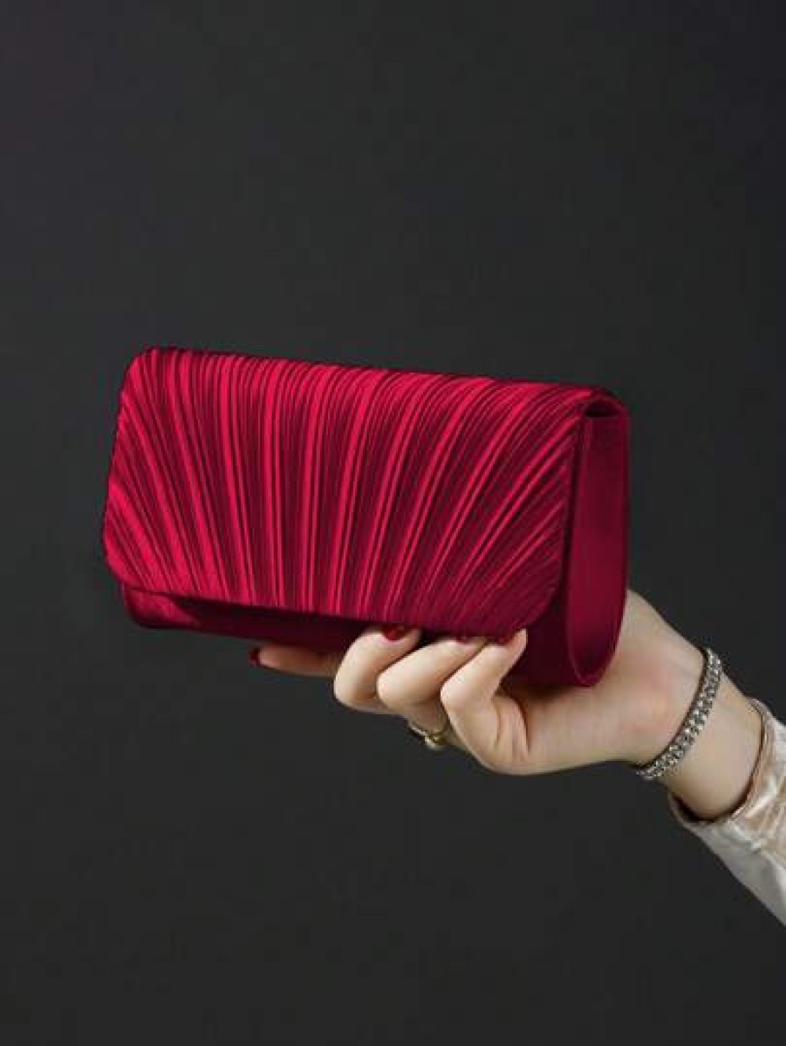 Shiny Fashion Elegant Casual Clutch Envelope Bag Alluring Luxurious Delicate Small Square Chain Bag Suitable For Women Students Office Ladies Brides As Evening Bags Wallets Handbags Great Gift For Wed
