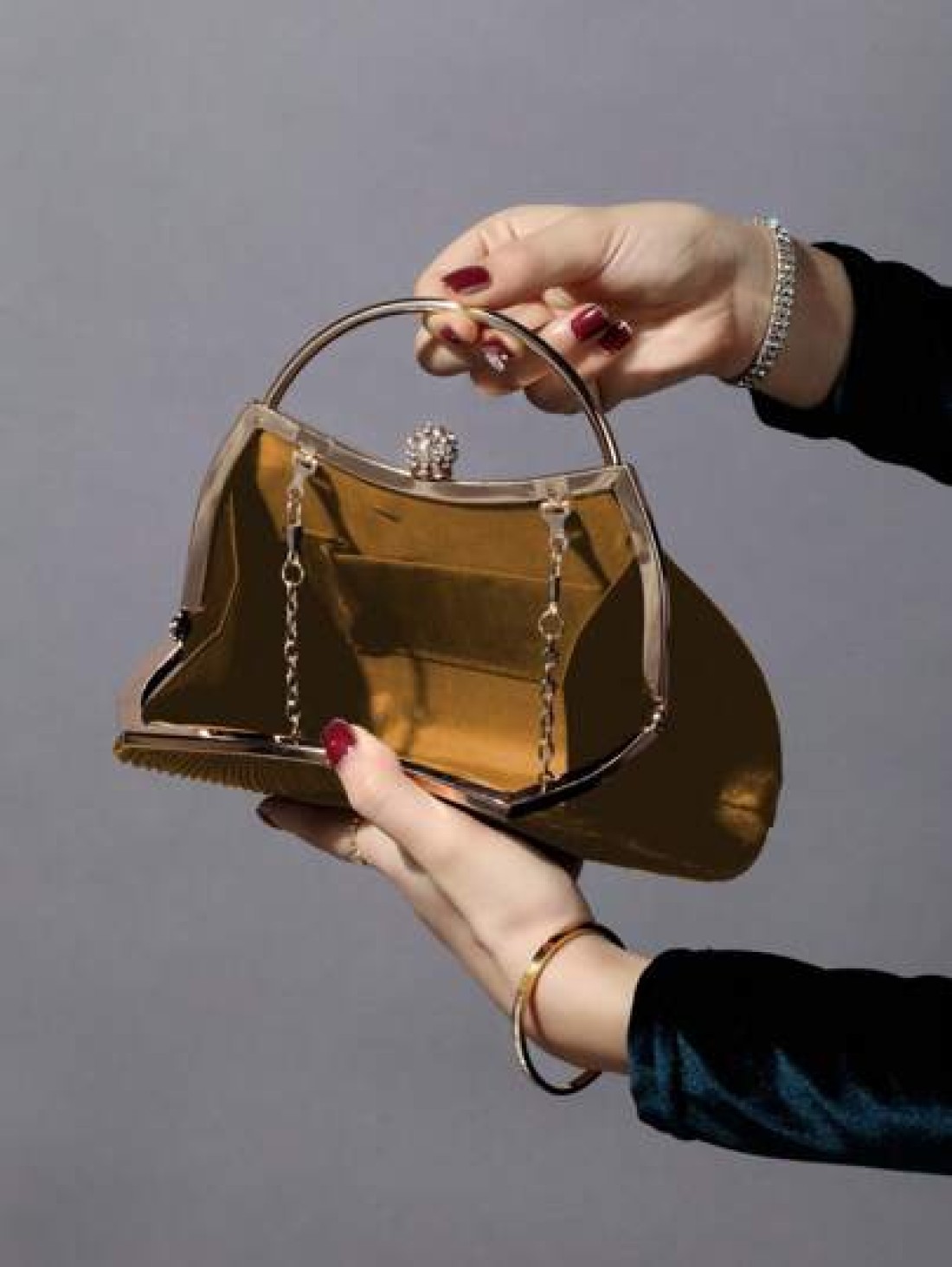 Glitter Bling Shiny Glamorous Elegant 1pc Rhinestone Decorated Fashionable Metallic Clutch Evening Bag Suitable For Women s Parties Weddings Dinners Banquets Dinner Bag For Party Girl Woman For Female